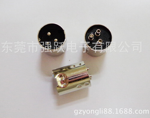車針一細(xì)兩粗MINIDIN中丁3PIN連接器公頭